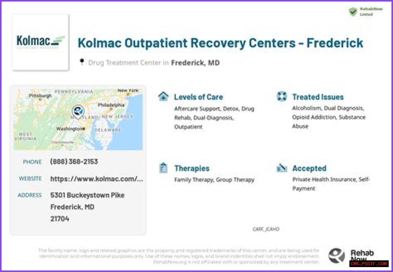 Kolmac Outpatient Recovery Centers Opens New Frederick Addiction Treatment Center